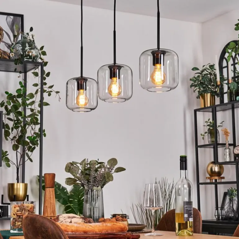 Lauden Suspension Noir, 3 lumières