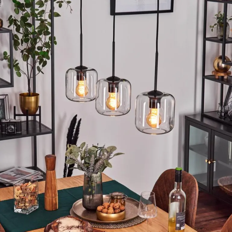 Lauden Suspension Noir, 3 lumières