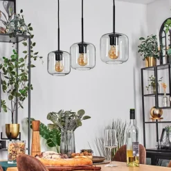 Lauden Suspension Noir, 3 lumières