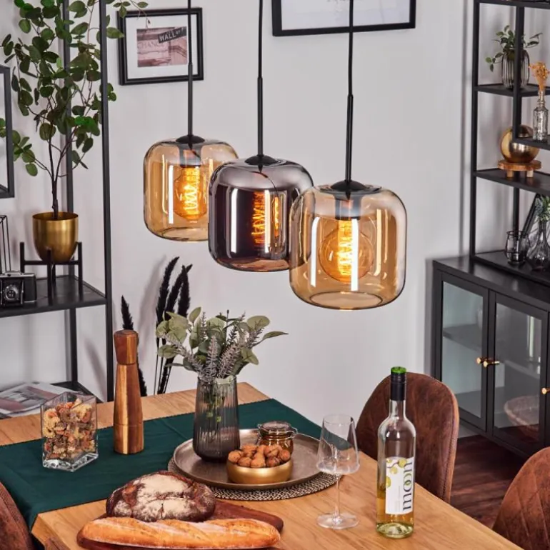 Lauden Suspension Noir, 3 lumières