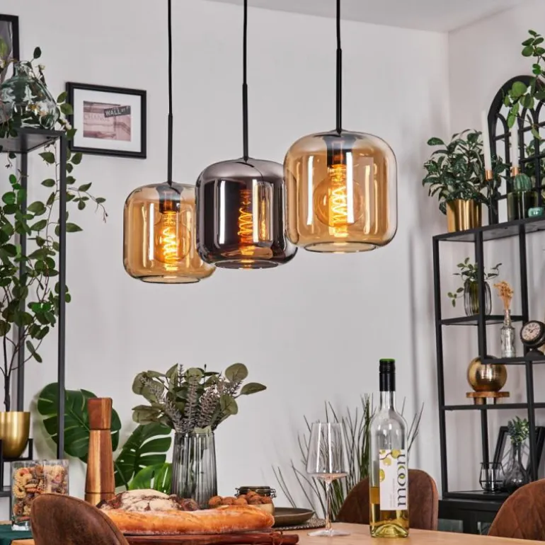 Lauden Suspension Noir, 3 lumières