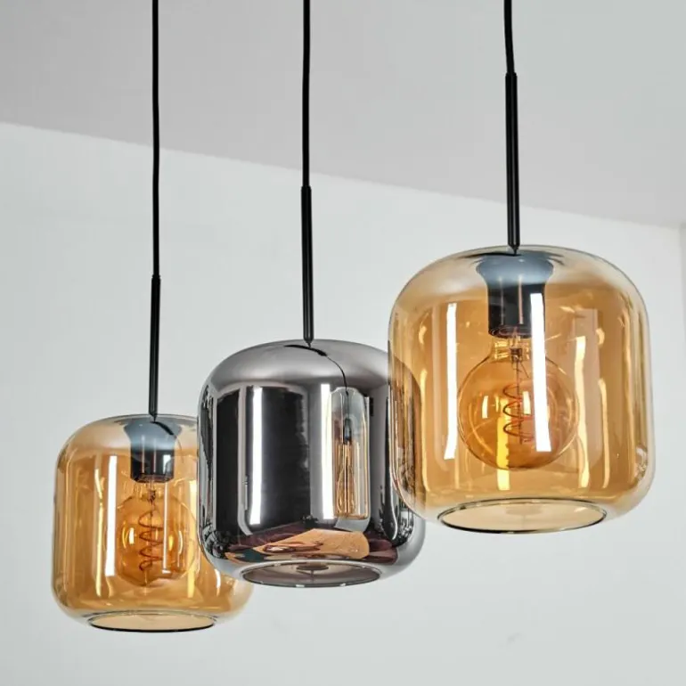 Lauden Suspension Noir, 3 lumières