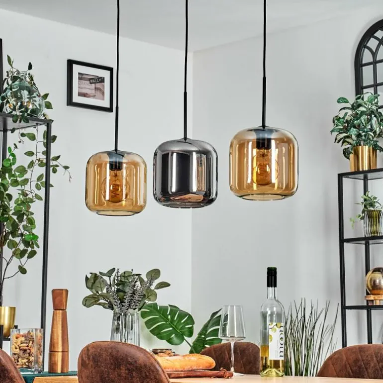 Lauden Suspension Noir, 3 lumières