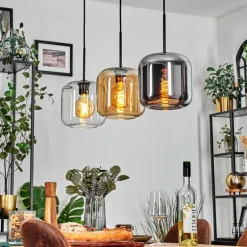 Lauden Suspension Noir, 3 lumières