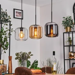 Lauden Suspension Noir, 3 lumières