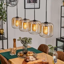 Lauden Suspension Noir, 4 lumières
