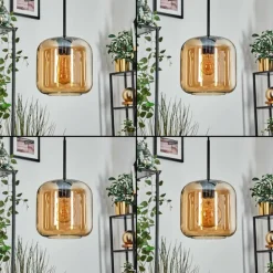 Lauden Suspension Noir, 4 lumières