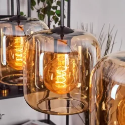 Lauden Suspension Noir, 4 lumières