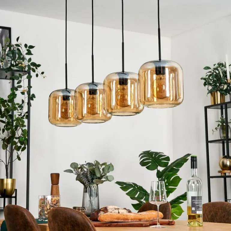 Lauden Suspension Noir, 4 lumières