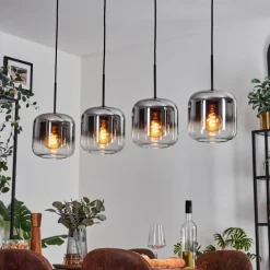 Lauden Suspension Noir, 4 lumières