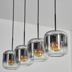 Lauden Suspension Noir, 4 lumières