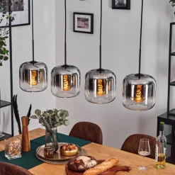 Lauden Suspension Noir, 4 lumières