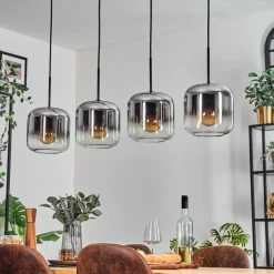 Lauden Suspension Noir, 4 lumières