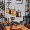 Lauden Suspension Noir, 4 lumières