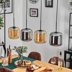 Lauden Suspension Noir, 4 lumières