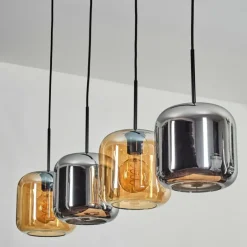 Lauden Suspension Noir, 4 lumières