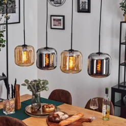 Lauden Suspension Noir, 4 lumières
