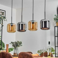 Lauden Suspension Noir, 4 lumières