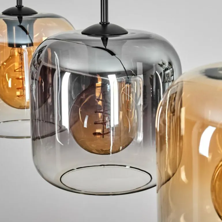 Lauden Suspension Noir, 4 lumières