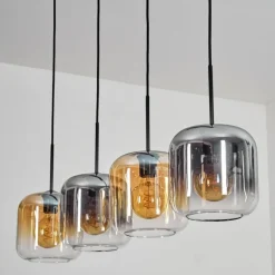 Lauden Suspension Noir, 4 lumières