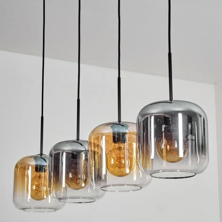 Lauden Suspension Noir, 4 lumières