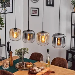 Lauden Suspension Noir, 4 lumières