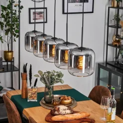 Lauden Suspension Noir, 5 lumières
