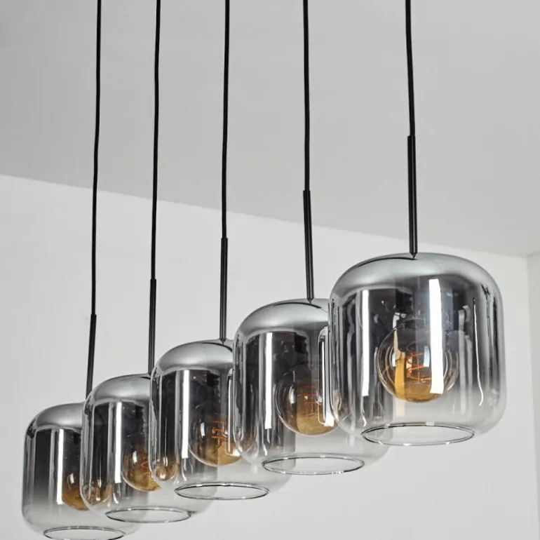 Lauden Suspension Noir, 5 lumières