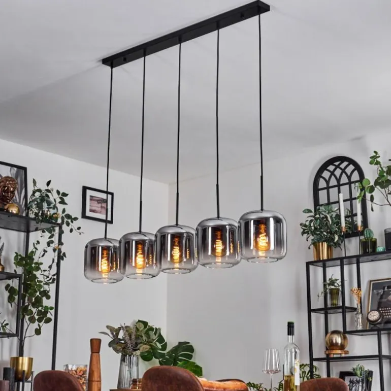 Lauden Suspension Noir, 5 lumières