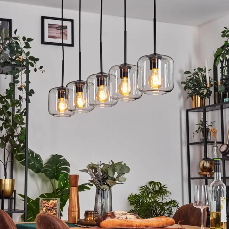 Lauden Suspension Noir, 5 lumières