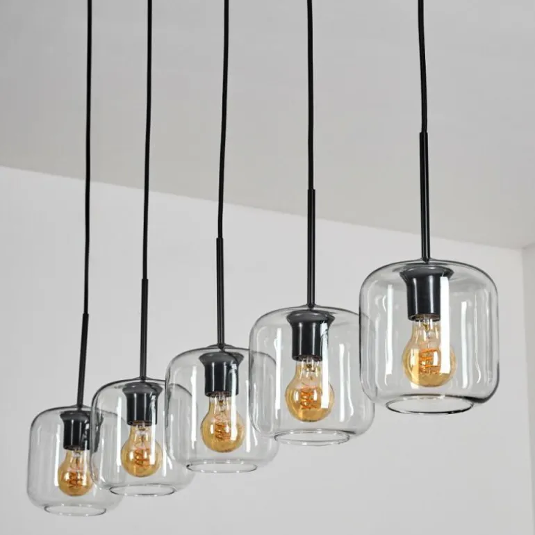 Lauden Suspension Noir, 5 lumières