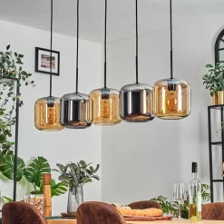 Lauden Suspension Noir, 5 lumières