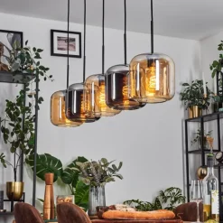 Lauden Suspension Noir, 5 lumières