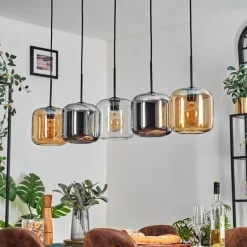 Lauden Suspension Noir, 5 lumières