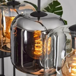 Lauden Suspension Noir, 5 lumières