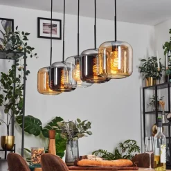 Lauden Suspension Noir, 5 lumières