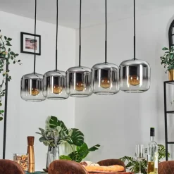 Lauden Suspension Noir, 5 lumières