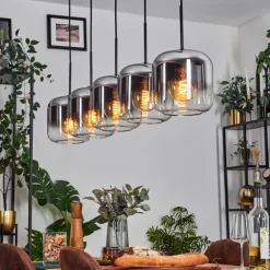 Lauden Suspension Noir, 5 lumières