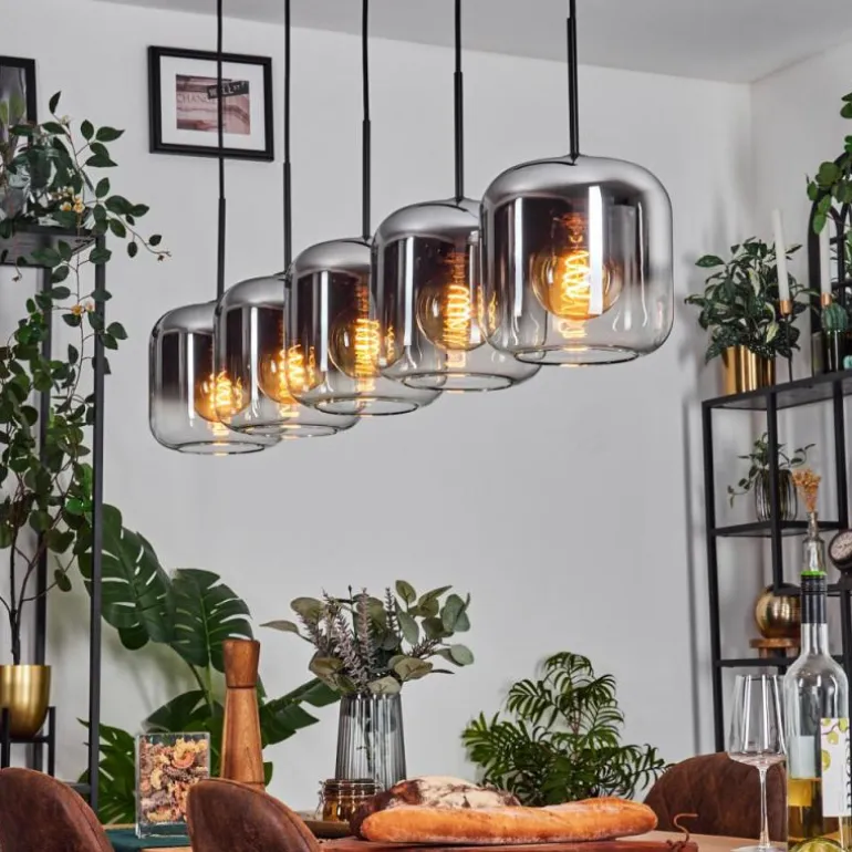 Lauden Suspension Noir, 5 lumières