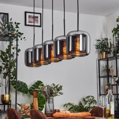 Lauden Suspension Noir, 5 lumières