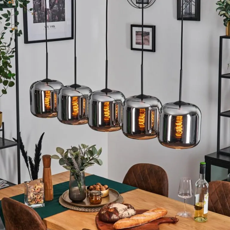 Lauden Suspension Noir, 5 lumières