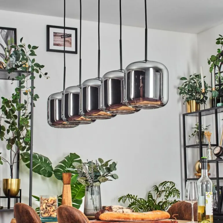 Lauden Suspension Noir, 5 lumières