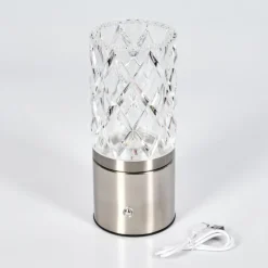 Lauter Lampe à poser LED Nickel mat, 1 lumière