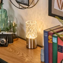 Lauter Lampe à poser LED Nickel mat, 1 lumière