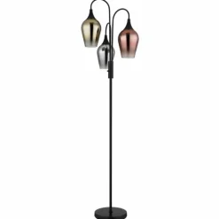Lavus Lampadaire Luminaires Globo Lighting Noir, 3 lumières
