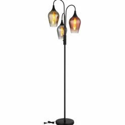 Lavus Lampadaire Luminaires Globo Lighting Noir, 3 lumières