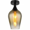 Lavus Plafonnier Luminaires Globo Lighting Noir, 1 lumière