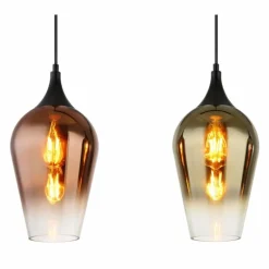 Lavus Suspension Luminaires Globo Lighting Noir, 3 lumières