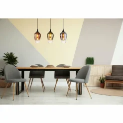Lavus Suspension Luminaires Globo Lighting Noir, 3 lumières