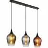 Lavus Suspension Luminaires Globo Lighting Noir, 3 lumières